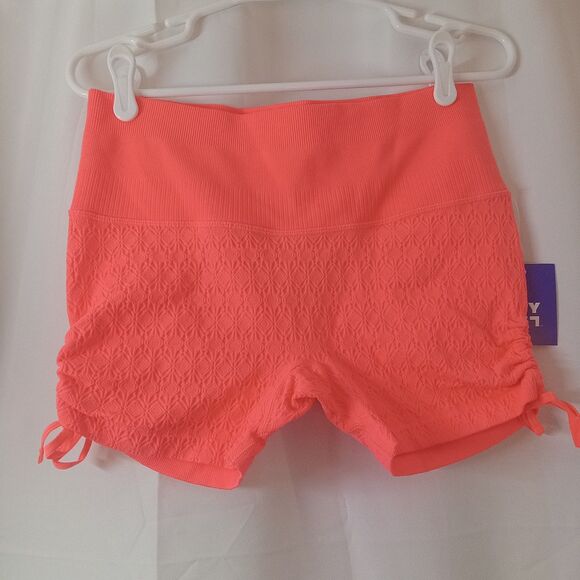 Women's Side Cinch Seamless Bike Shorts 2" - JoyLab, Persimmon, Large - Picture 2 of 6